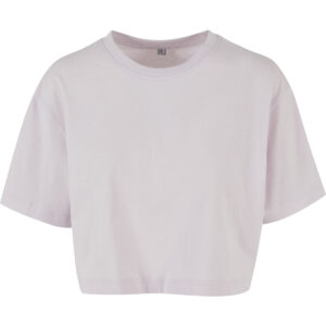 Women’s short oversized tee - Soft Lilac, XS