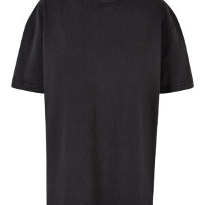 Women’s oversized acid wash tee - Black, XS