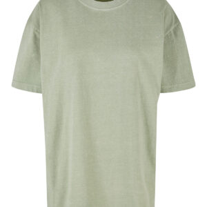 Women’s oversized acid wash tee - Soft Salvia, XS
