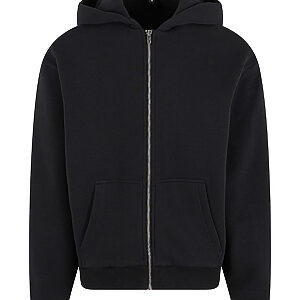 Fluffy zip hoodie - Black, XS