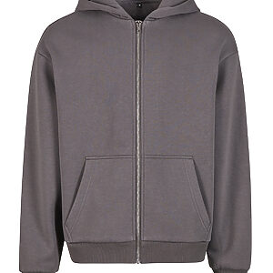 Fluffy zip hoodie - Magnet, XS