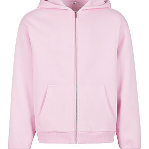 Fluffy zip hoodie - Soft Pink, XS