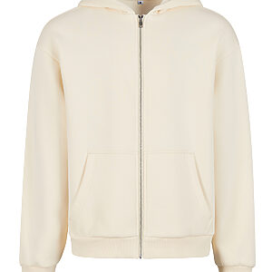 Fluffy zip hoodie - White Sand, XS