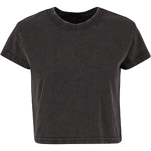 Women’s vintage cropped tee - Black, XS