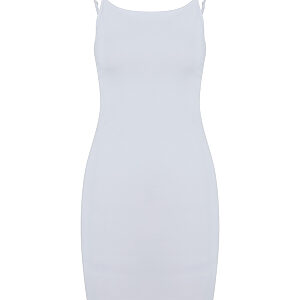 Women’s stretch Jersey slim dress - White, XS