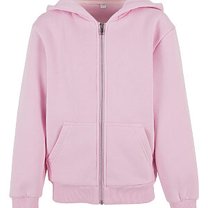 Kids fluffy zip hoodie - Soft Pink, 4/6 Years