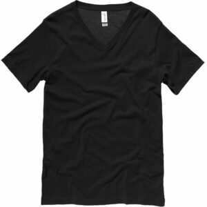 Unisex Jersey v-neck t-shirt - Black, S