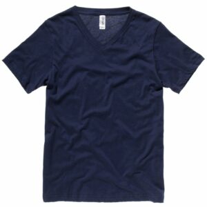 Unisex Jersey v-neck t-shirt - Navy, S