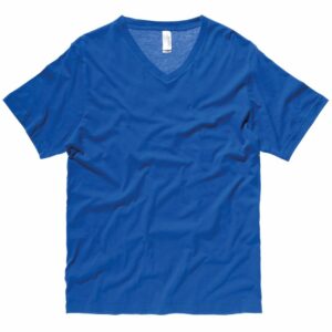 Unisex Jersey v-neck t-shirt - True Royal, S