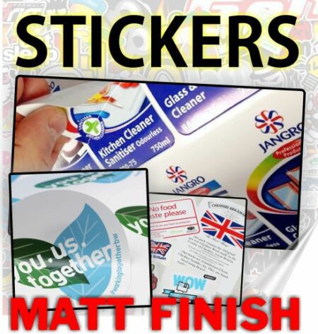 Custom Printed Stickers Matt Vinyl Stickers – Matt