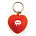 STRESS HEART KEYRING - RED, 500-999