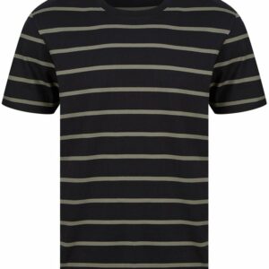 Striped T - Black/Khaki, XS