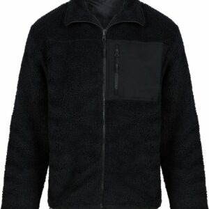 Recycled sherpa fleece - Black, XS