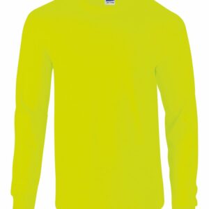 Ultra Cotton™ adult long sleeve t-shirt - Safety Green*†, S