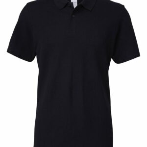 Softstyle™ adult double piqué polo - Black, S