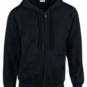 Heavy Blend™  full-zip hooded sweatshirt - Black, S