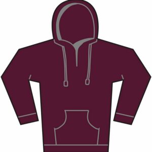 Softstyle™ midweight fleece adult hoodie - Maroon, S