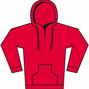 Softstyle™ midweight fleece adult hoodie - Red, S