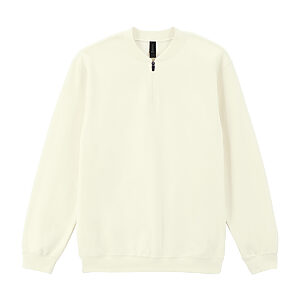 Softstyle™ midweight adult fleece 1/4-zip sweatshirt - Off White, S