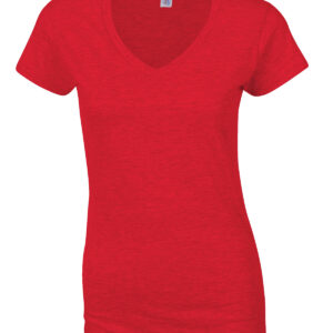 Softstyle™ women's v-neck t-shirt - Cherry Red, S