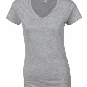Softstyle™ women's v-neck t-shirt - Sports Grey, S