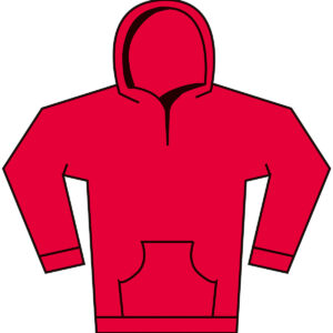 Softstyle™ midweight fleece youth hoodie - Red, XS
