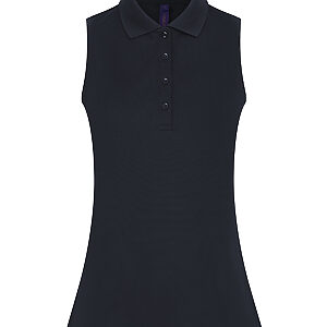 Women’s sleeveless Coolplus® polo shirt - Navy, XS