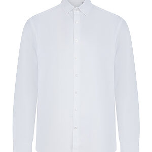 Long sleeve ‘cotton-feel’ Coolplus® shirt - White, XS