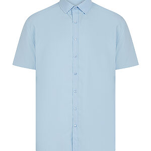 Short sleeve ‘cotton-feel’ Coolplus® shirt - Light Blue, XS