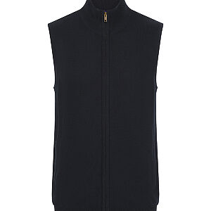 Sleeveless zip-through jumper - Navy, XS