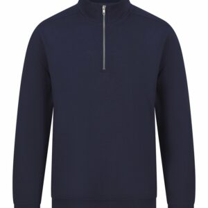 Unisex sustainable ¼-zip sweatshirt - Navy, XS
