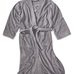Bamboo kimono robe - Grey, One size