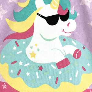 Toddler microfibre changing robe - Unicorn, One size