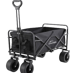 Explorer foldable cart - Black, One size