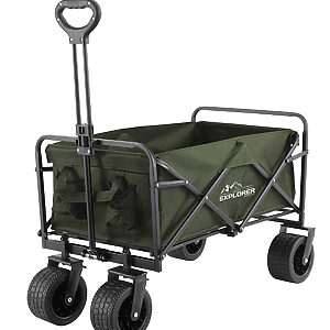 Explorer foldable cart - Green, One size