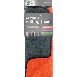 Buffing towel - Grey/Orange, One size
