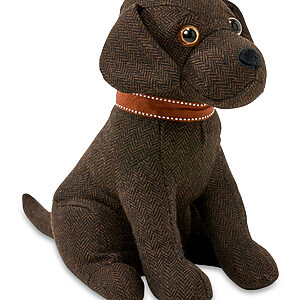 Dog door stop - Brown Labrador, One size