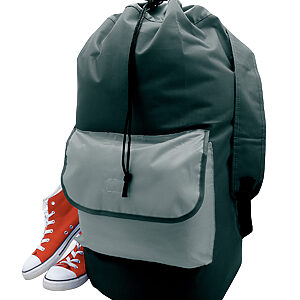 Laundry backpack - Black, One size