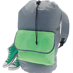 Laundry backpack - Grey, One size