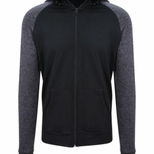 Cool contrast zoodie - Black/Black Slate Melange, S