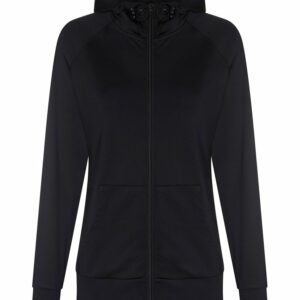 Women's cool contrast zoodie - Jet Black, XS