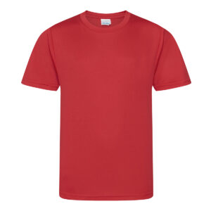 Kids cool smooth T - Fire Red, 3/4 Yrs