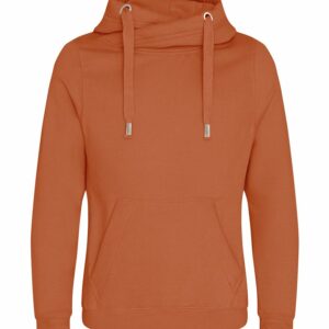 Cross neck hoodie - Ginger Biscuit, XS