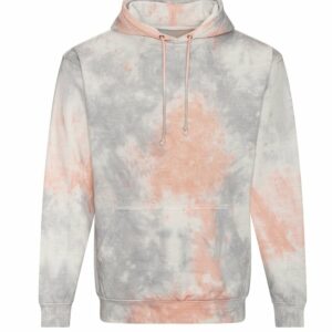 Tie dye hoodie - Grey Pink Marble, XS