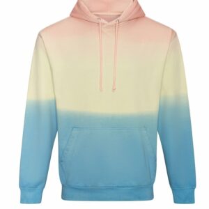 Tie dye hoodie - Pastel Sunset Dip, XS