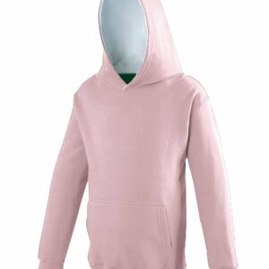 Kids varsity hoodie - Baby Pink/Arctic White, 3/4 Yrs