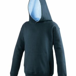 Kids varsity hoodie - New French Navy/Sky Blue, 3/4 Yrs