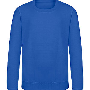 Kids AWDis sweatshirt - Bright Royal, 3/4 Yrs
