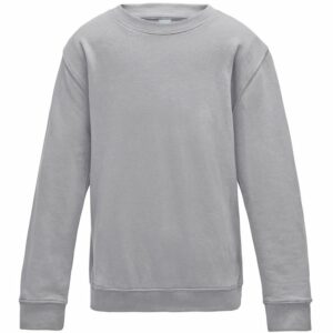 Kids AWDis sweatshirt - Heather Grey, 3/4 Yrs