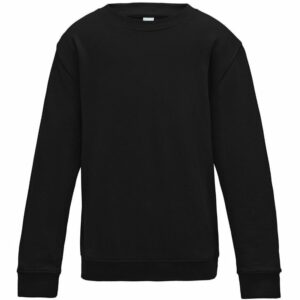 Kids AWDis sweatshirt - Jet Black, 3/4 Yrs